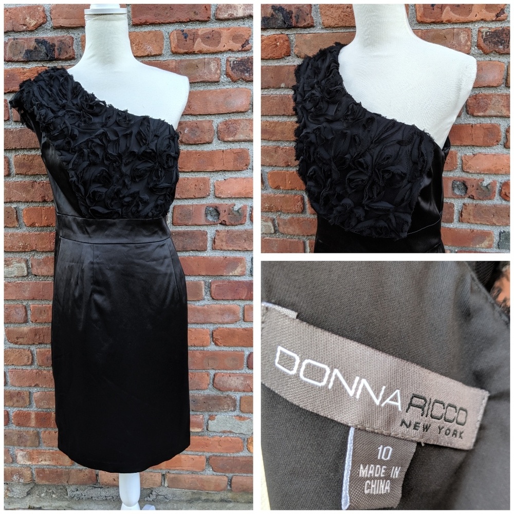 Donna Rico Black Dress Size 10